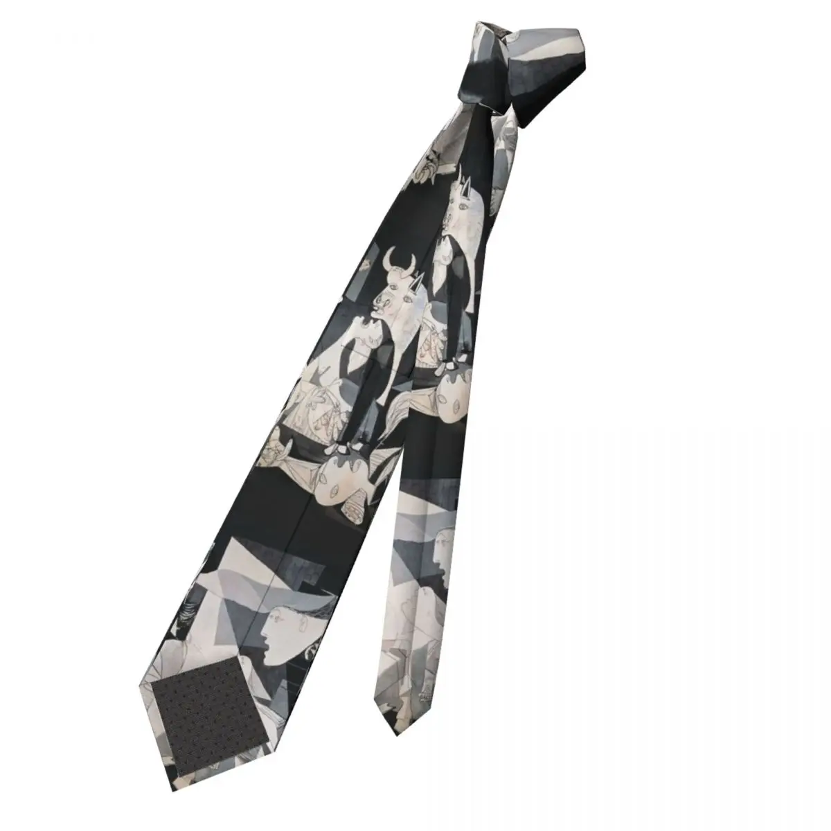 Pablo Picasso Guernica Neckties Men Casual Polyester 8 cm Wide Surrealism Art Neck Ties for Men Suits Accessories Cravat Party