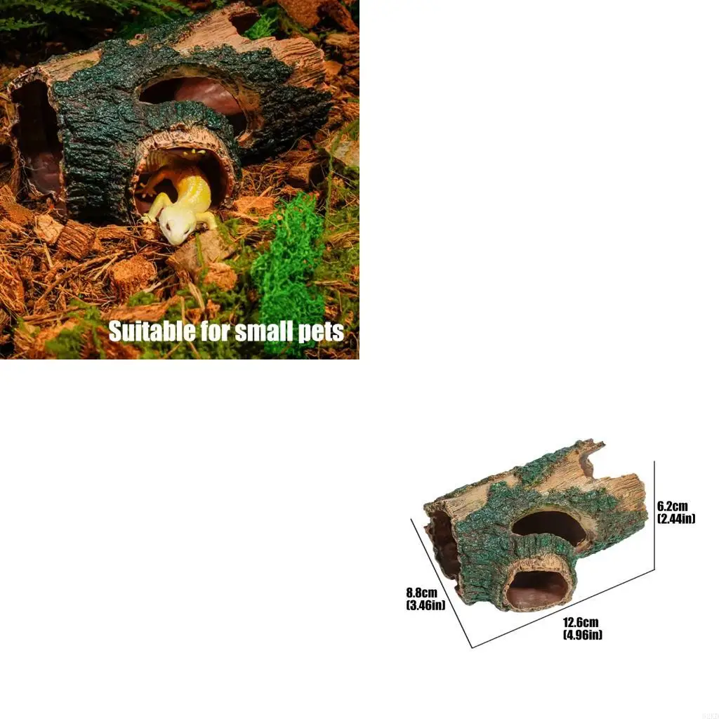62KD Reptiles Enclosure Decoration Tree Stump Design Hideouts Cave Fishtanks Landscape