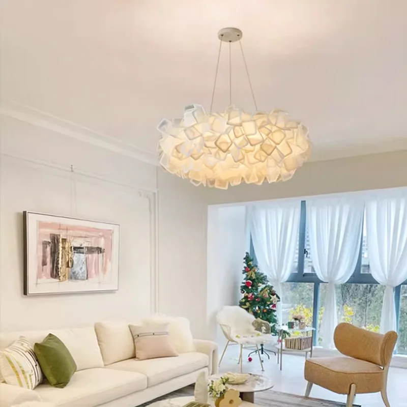 

2025 New Modern Simple Nordic Warm Romantic Bedroom Chandeliers Living Room Lighting Fixtures, Led Home Decoration