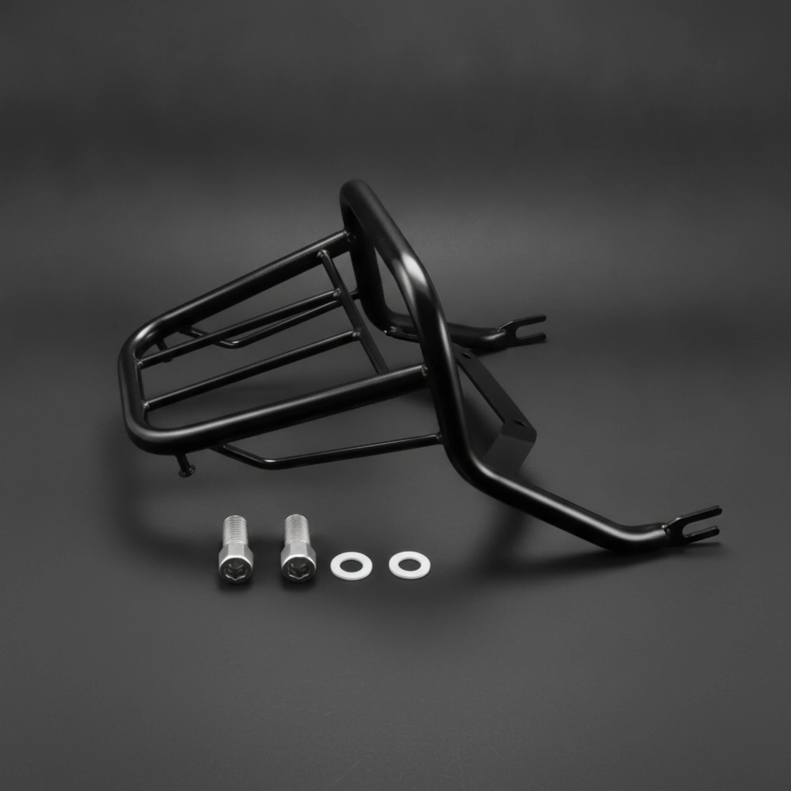 Motorcycle Rear Luggage Rack Bolt-on Rear Luggage Rack Bracket Round-Bar Heavy-Duty for Motorcyclists, Daily Commuting