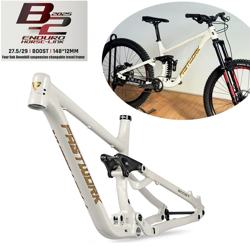

Soft Tail Full Suspension Mountain Bike Frame 27.5 29 inch AM ENDURO Downhill 148 Boost Bicycle Frameset UDH Hanger Both Travel