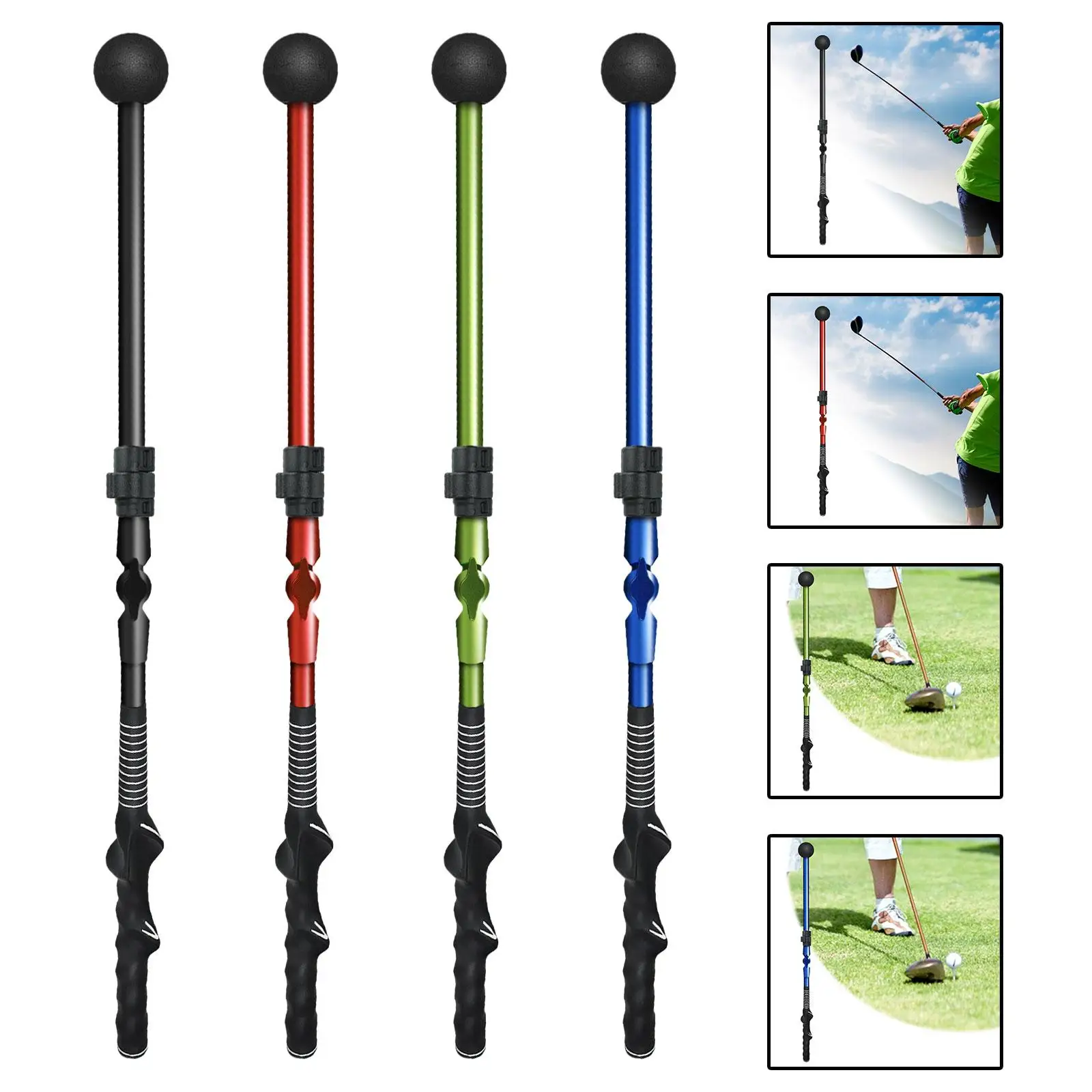 Golf Swing Trainer Folding Golf Swing Training Aid for Golfer Men Enthusiast