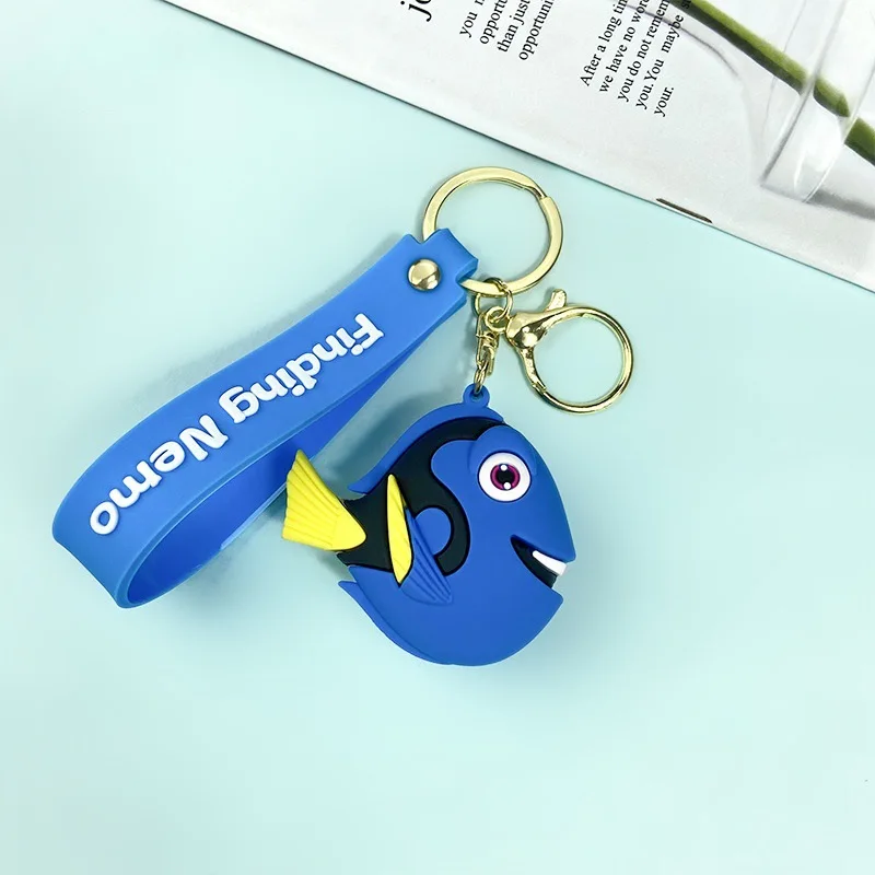 Creative Cartoon Finding Nemo Keychain Cute Ocean Animals Ugly Fish Shark Keychain Men's and Women's Bag Gift