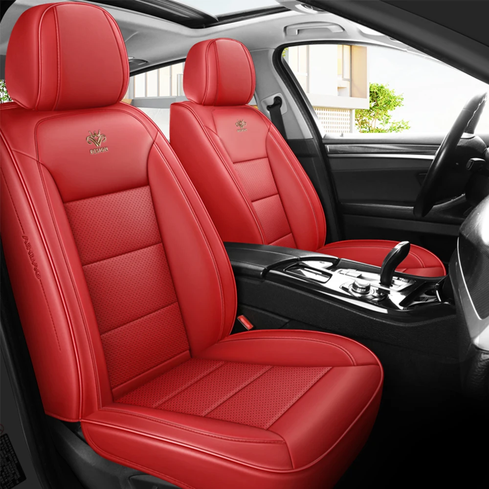 Leather Car Seat Covers For Polo Sedan Volkswagen Touareg Touran Passat B5 B6 B7 Jetta VW Golf 7 Tiguan Golf 4 5 6 7 Accessories
