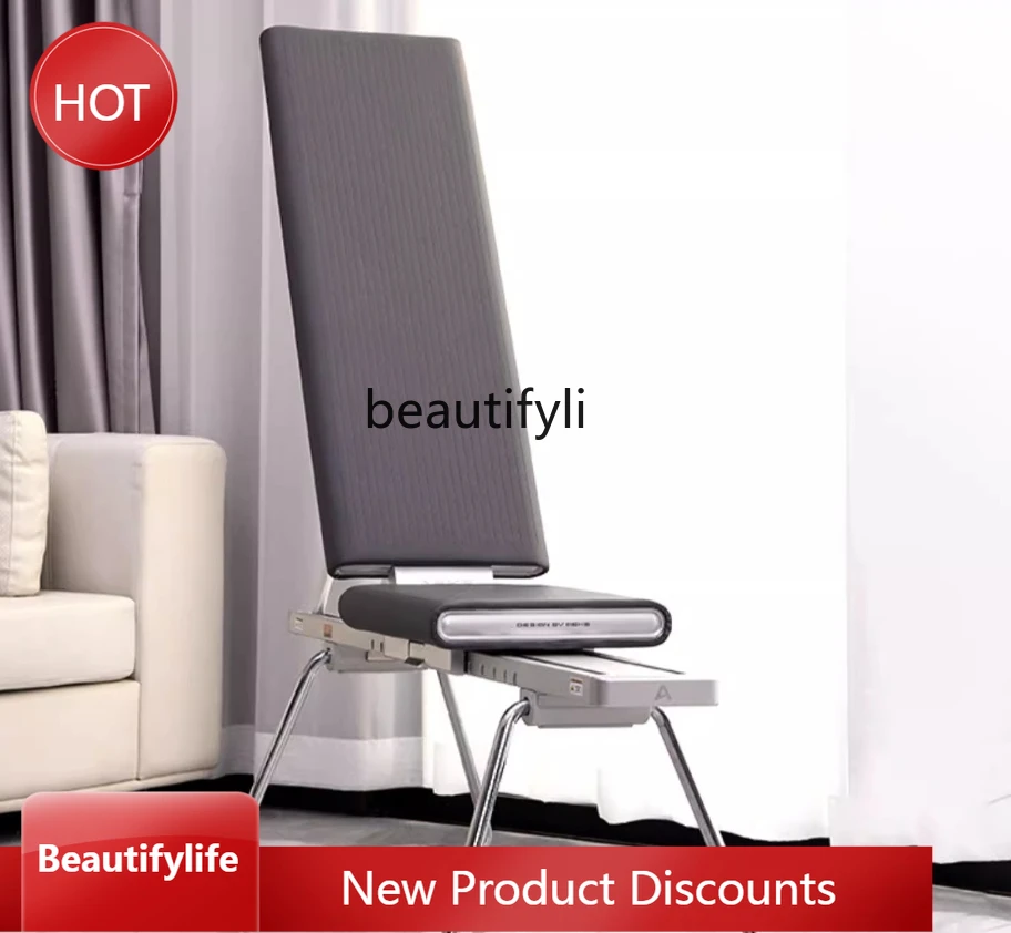 Taburete de Fitness multifuncional, taburete con mancuernas, banco de prensa para el hogar, estiramiento del Abdomen, hombro, tabla supina, silla plegable para ejercicio