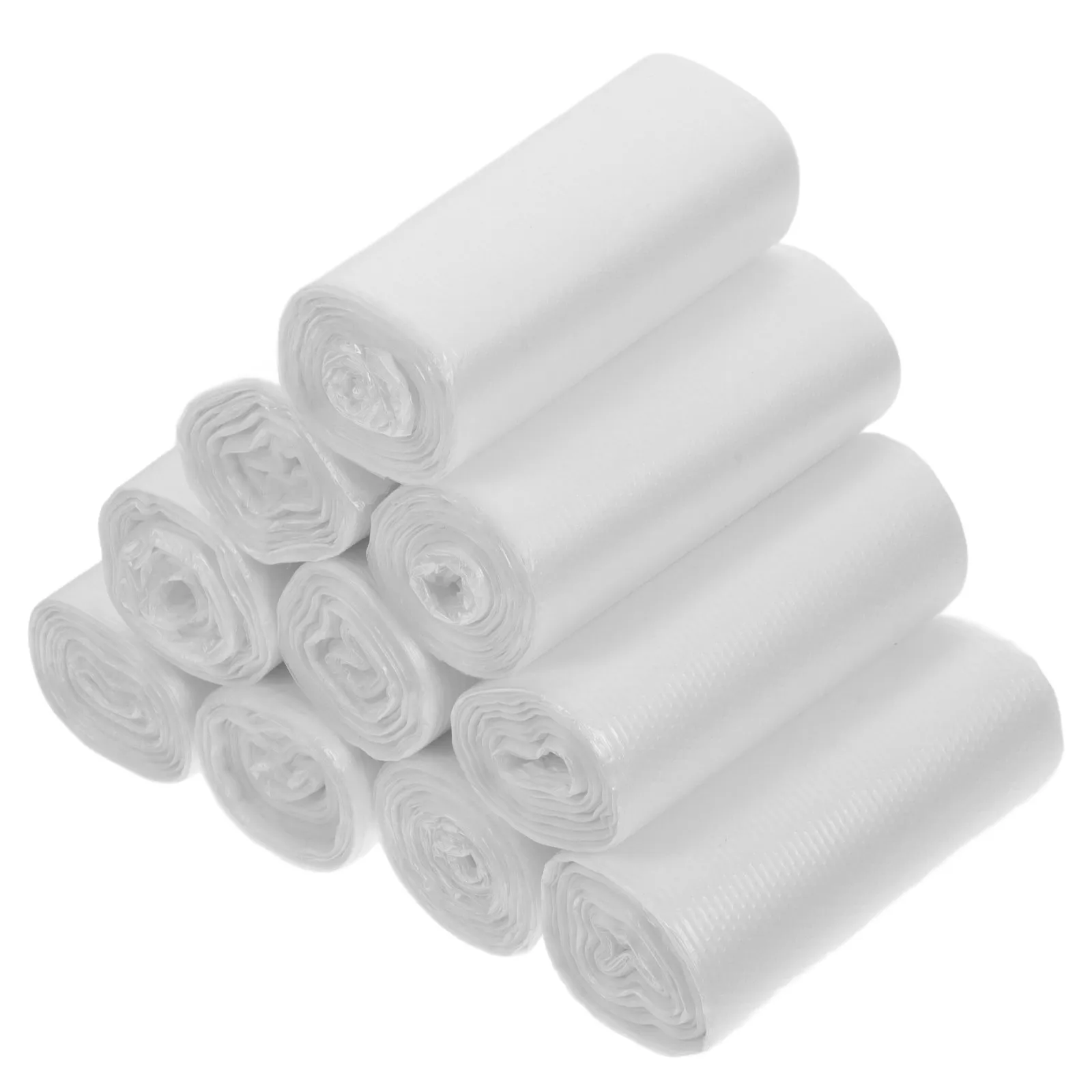 10 Rolls Rubbish Bag Small Garbage Bags Office Trash Bathroom Can PE Waste Disposable