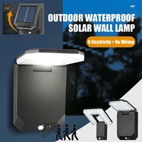 Solar Outdoor LED Wall Lamp Motion Sensor Solar Light Waterproof Foldable 120° Spotlights Lamp 3 Modes Street Light Garden Decor