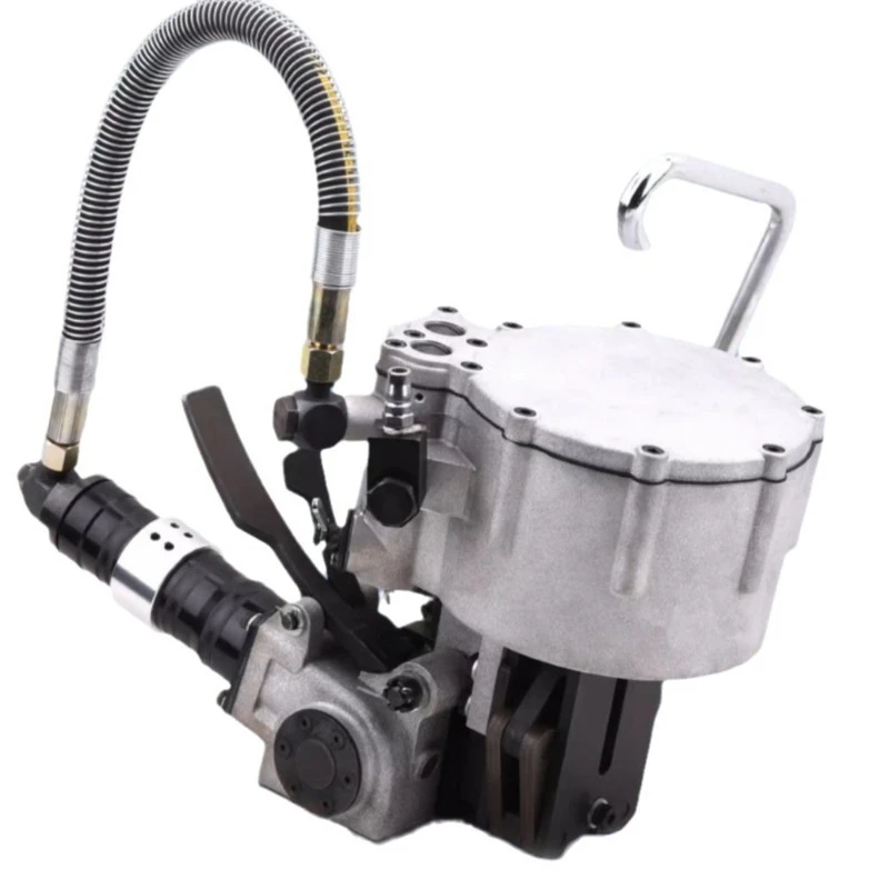 Pneumatic Steel Strapping Tool Separate Type with Buckle Tensioner for Metal Banding, Packing, Palletizing