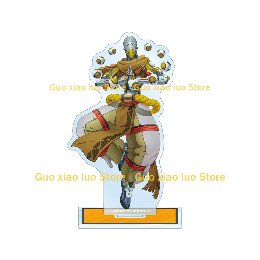 Overwatch 2 Mauga Ana Orisa Doomfist Moira Brigitte كرة تحطم Sigma Echo Mauga Sojourn Kiriko حامل أكريليك زخرفة مكتبية #3