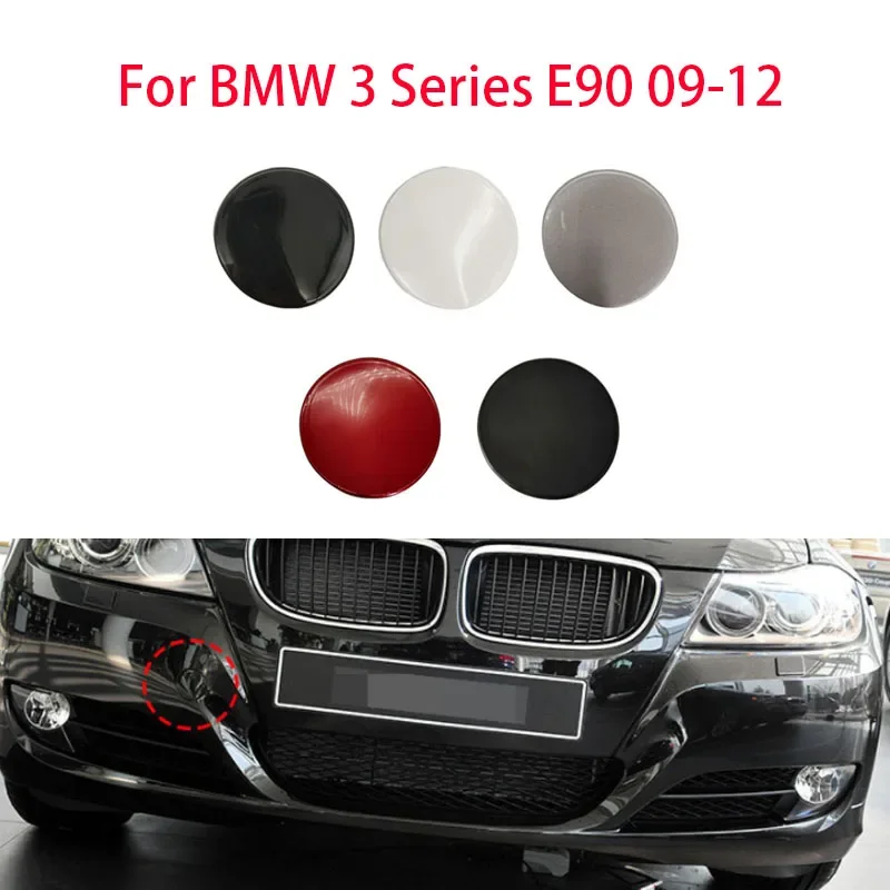 

For BMW E90 LCI Car Front Bumper Tow Hook Cover Cap Black White For BMW 3 Series 2005-2008 316 318 320 323 330 51117207299