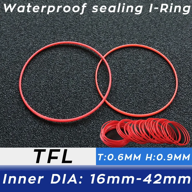 Rot 0,6mm 0,9mm Uhr Zurück Fall Wasserdicht I-Ring16mm-42mm Hintere Abdeckung Dichtung Dichtung Ring Reparatur werkzeuge Teile