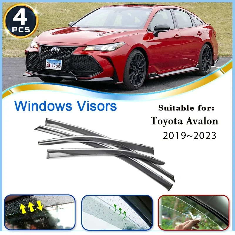 

Car Window Visor For Toyota Avalon XX50 2019 2020 2021 2022 2023 Sun Rain Deflector Awning Guard Cover Protector Car Accessories