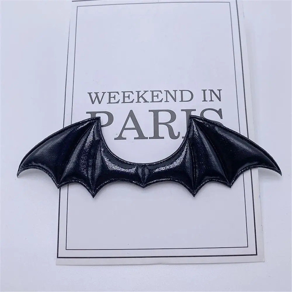 15Pcs Hair Clip Decoration Halloween Costume Fabric Padded Demon Bat Wings Patch Leather