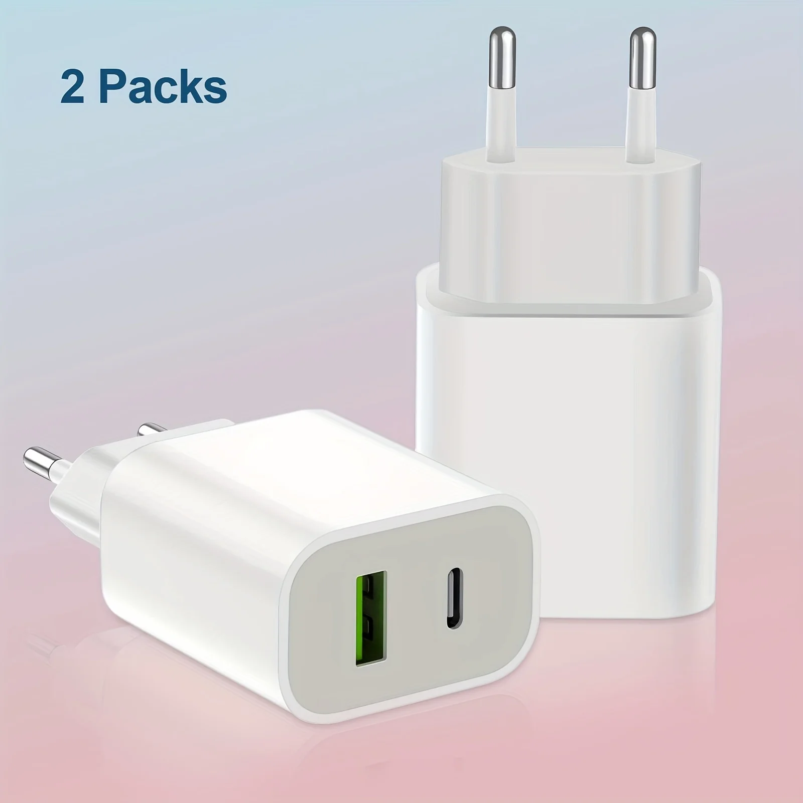 USB C Charger Block   Power Adapter Wall Charger, Double Fast Plug Charging Brick for iPhone 14/14 Pro/13/12/11/XS