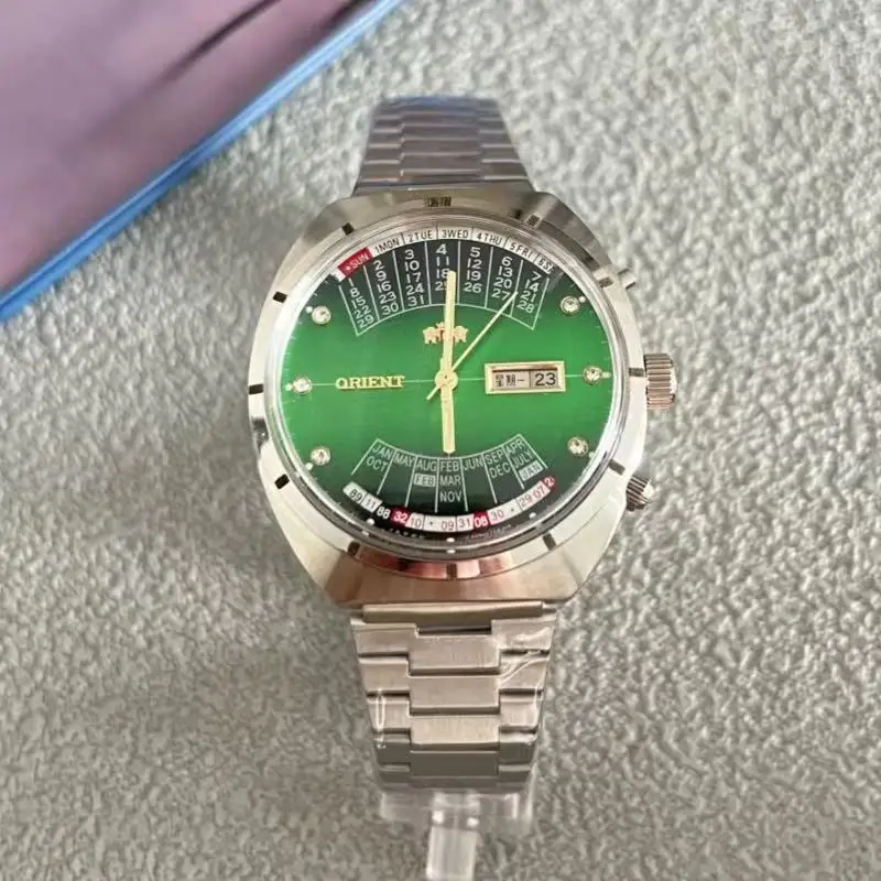 

Automatic Mechanical Unisex Watch Rotating Large Dial Fully Functional Stainless Steel Japanese Movement Orient Series