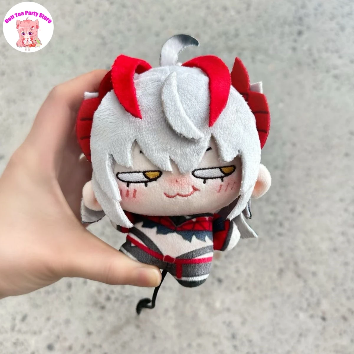 Wisadel W Arknights Attributes 10CM Game Plush Stuffed Cotton Doll Body Toys Pendant Cosplay Cute Figurine Gift Keychain