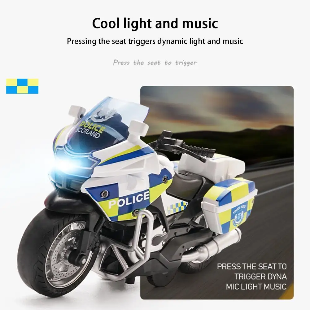 1:14 Simulierte Männer Motorrad Racing Legierung Zurückziehen Modell Spielzeug Patrol Eisen Kavallerie Auto Kinder Sound Licht Spielzeug Geburtstag Geschenke