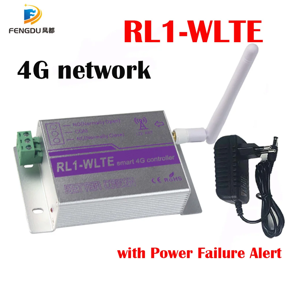 

4G SMS ON/OFF Switch Socket Remote Control Smart Relay RL1-WLTE Switch Controller For Gate Door Opener