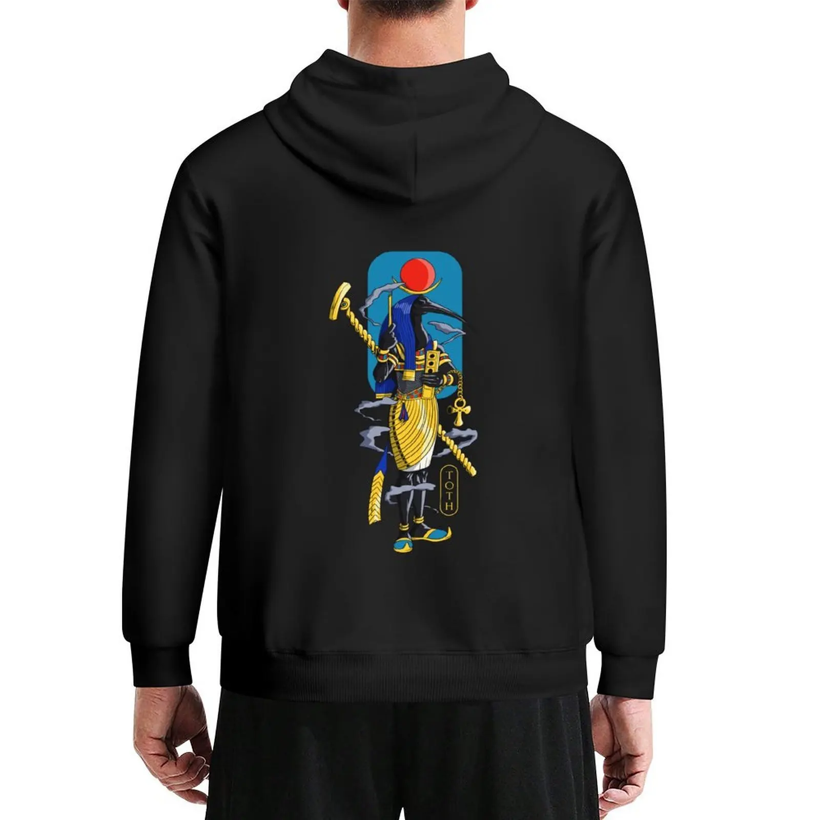 

Toth, God of wisdom Hoodie korean style clothes blouse mens clothing men's winter sweater man hoodie