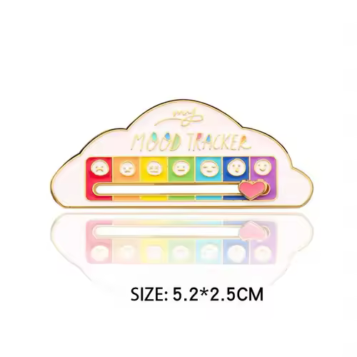 Mood Expression Pins for Women Men My Social Battery Brooches on Clothes Funny Alloy Badge Gifts - Image 7