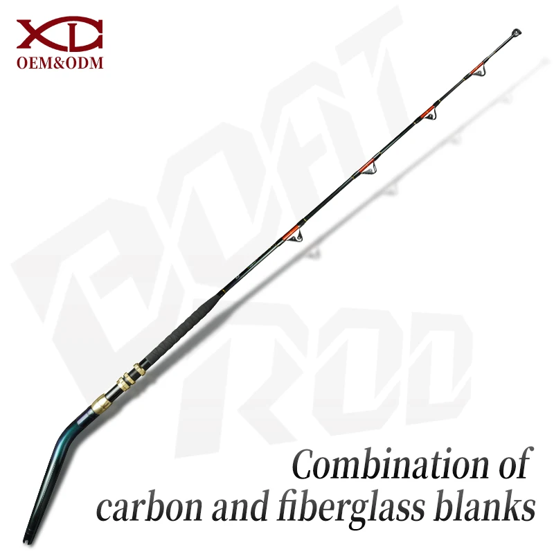 Afbeelding 7: Nieuwe OEM Top Kwaliteit Zout Water Zware Boot Hengels Hengel 80-100lb Custom Big Game Trolling Hengel voor Tonijn