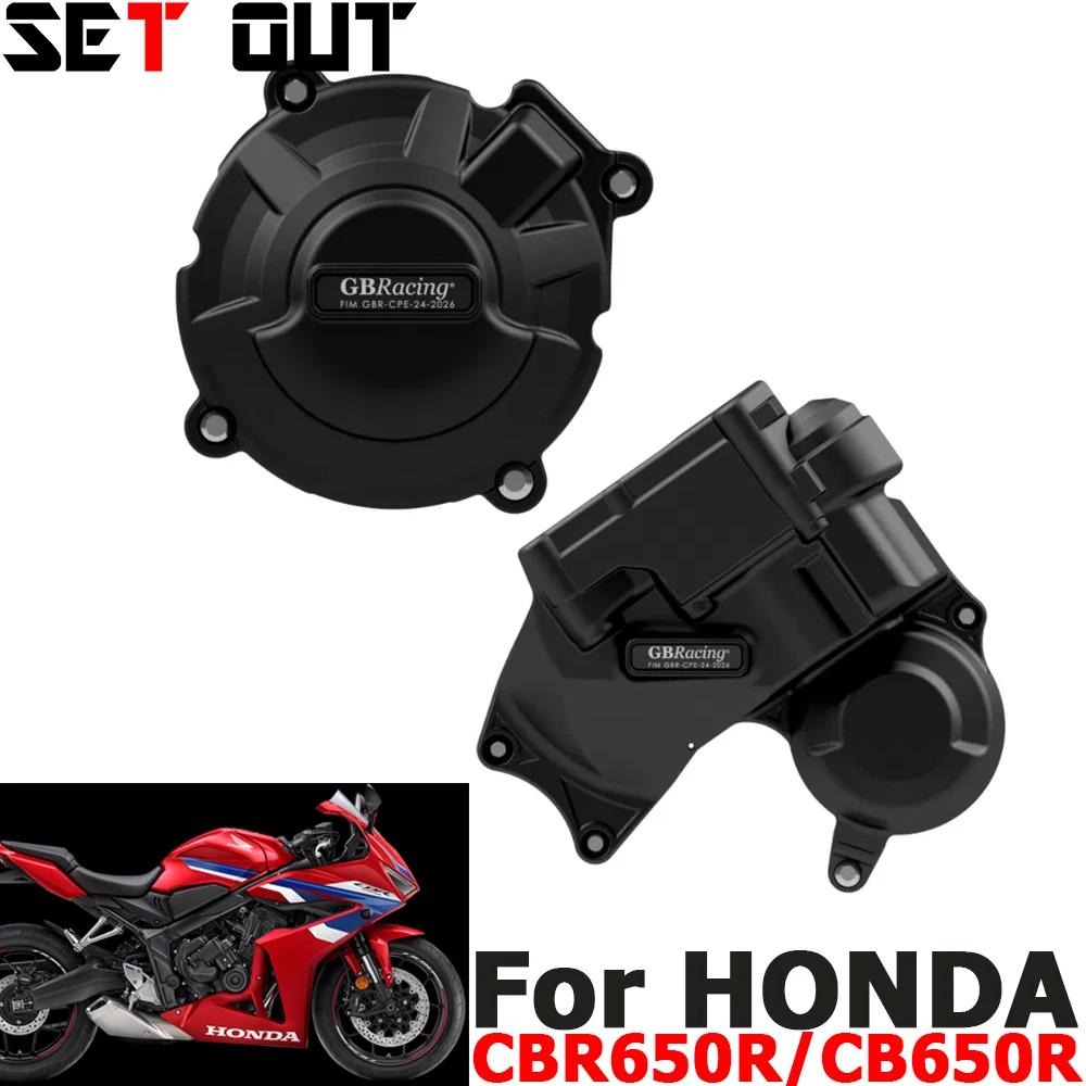 

Для Honda CBR650R/CB650R 2024-2025 электронная система сцепления Protecti GBRacing вторичный электронный сцепление и крышка двигателя генератора
