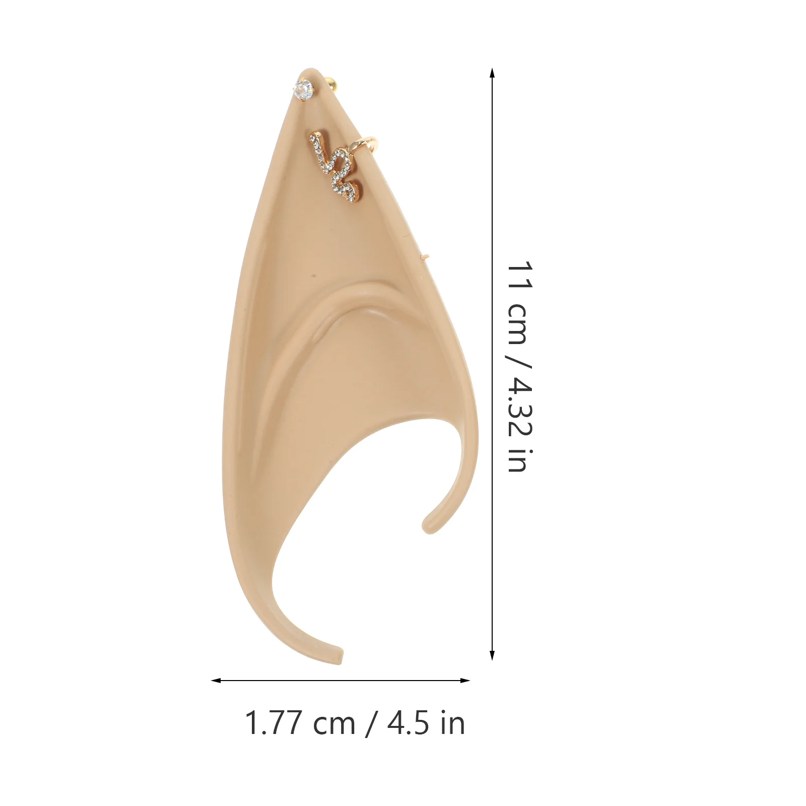 1 par de accesorios de disfraz de Cosplay con orejas de hada, diseño realista reutilizable para Halloween, vestido de fiesta de Carnaval, accesorios para mujer