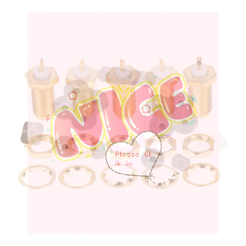 【BA】5Pcs SMA-KY RF Connectors SMA Female Nut Bulkhead Handle Deck Clip Solder Cup Perfect For Radio Antenna WiFi DIY Projects