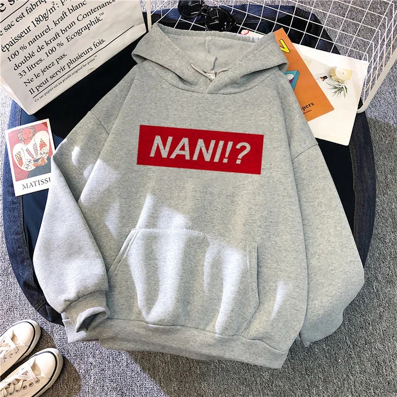 Otaku hoodies women Japanese long sleeve top sweat Y2K women's clothes 90s Hood