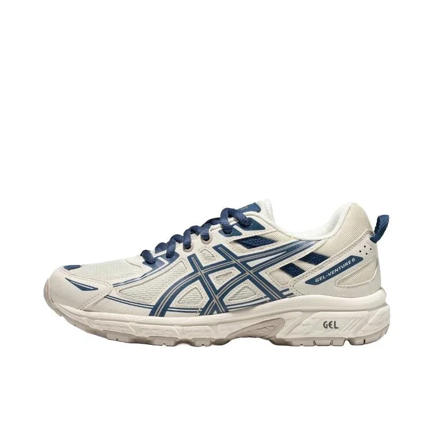 Tênis de corrida Asics Gel-Venture 6 masculino e feminino com almofada de cano baixo ao ar livre