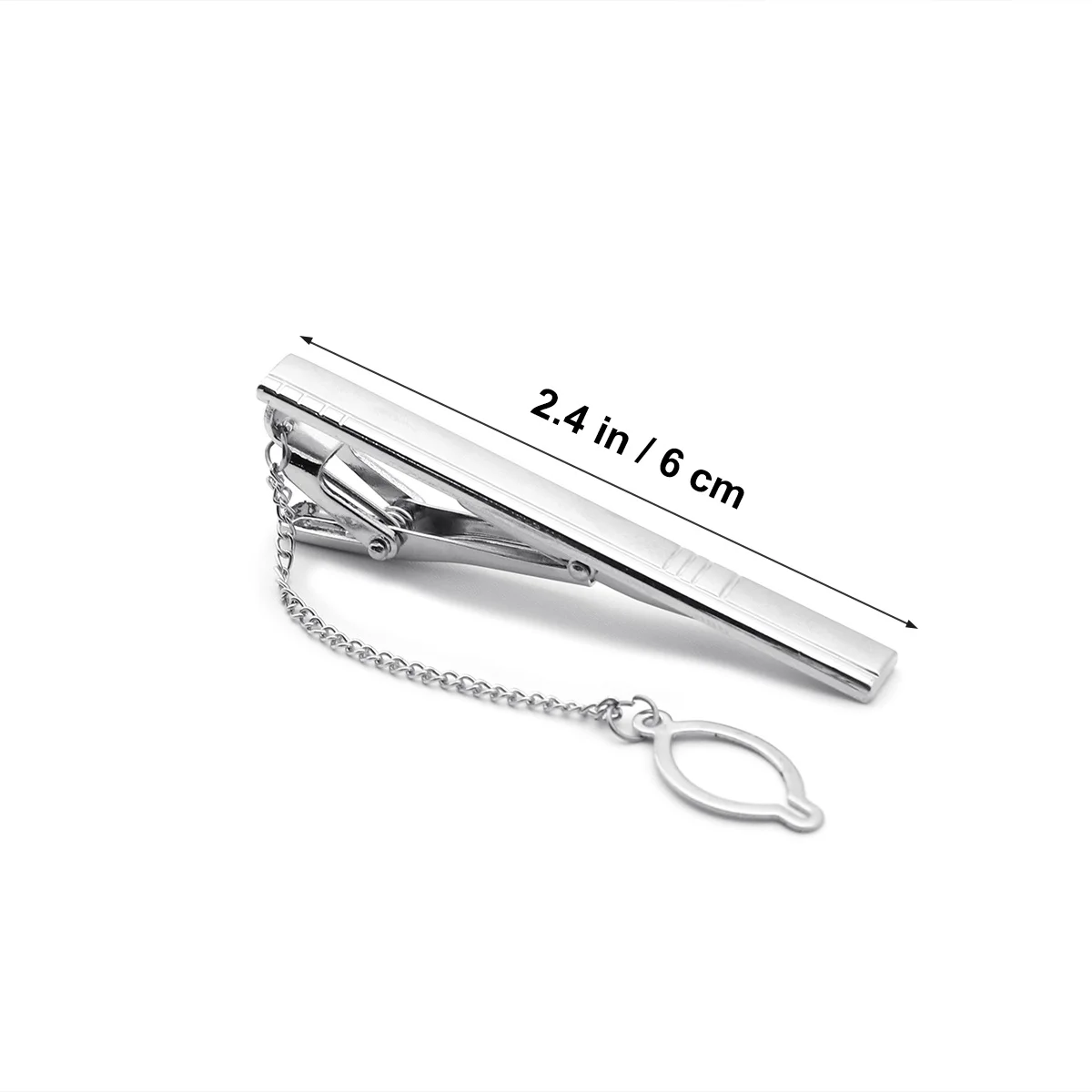 

Gentleman Style Men Tie Clips Metal Simple Necktie Bar Clasp Pinch Clip Clamp Secure Fit Prevents Swinging for Tidy Look