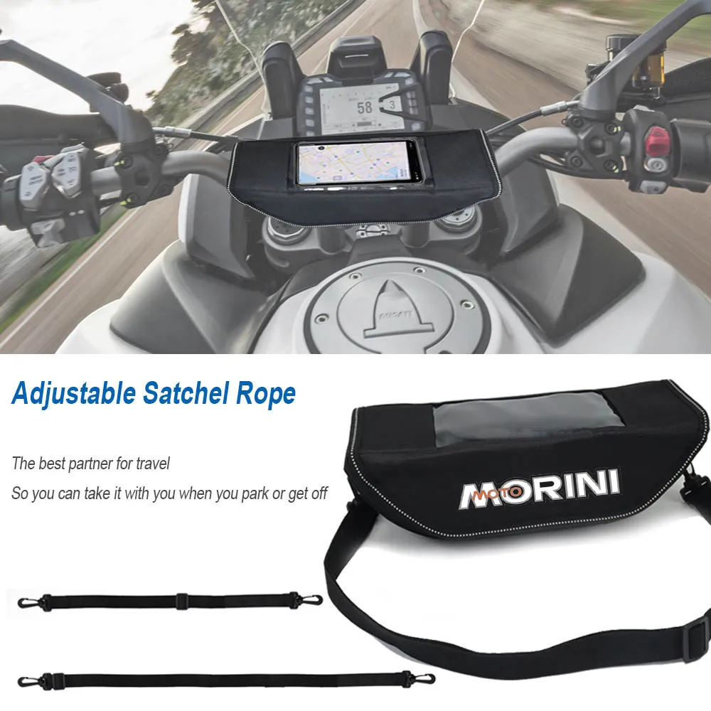 For MOTO morini x-cape moto morini x-cape650 649 2023 Motorcycle accessory Waterproof And Dustproof Handlebar Storage Bag