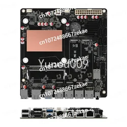 17x17 NVMe 2x SATA3.0 Motherboard ITX with 6x 4x2.5G N305 NAS PCIE Motherboard Mini DDR5 8G M.2 Card Network NAS DIY 4800Mhz