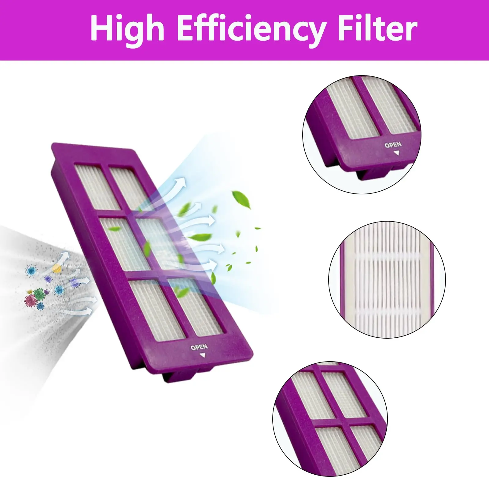 Zubehör Für Eureka J15 Pro Ultra Staubsauger Teile Wichtigsten Roller Seite Pinsel Hepa-Filter Mopp Tuch Staubbeutel Ersatzteil – Detail 3