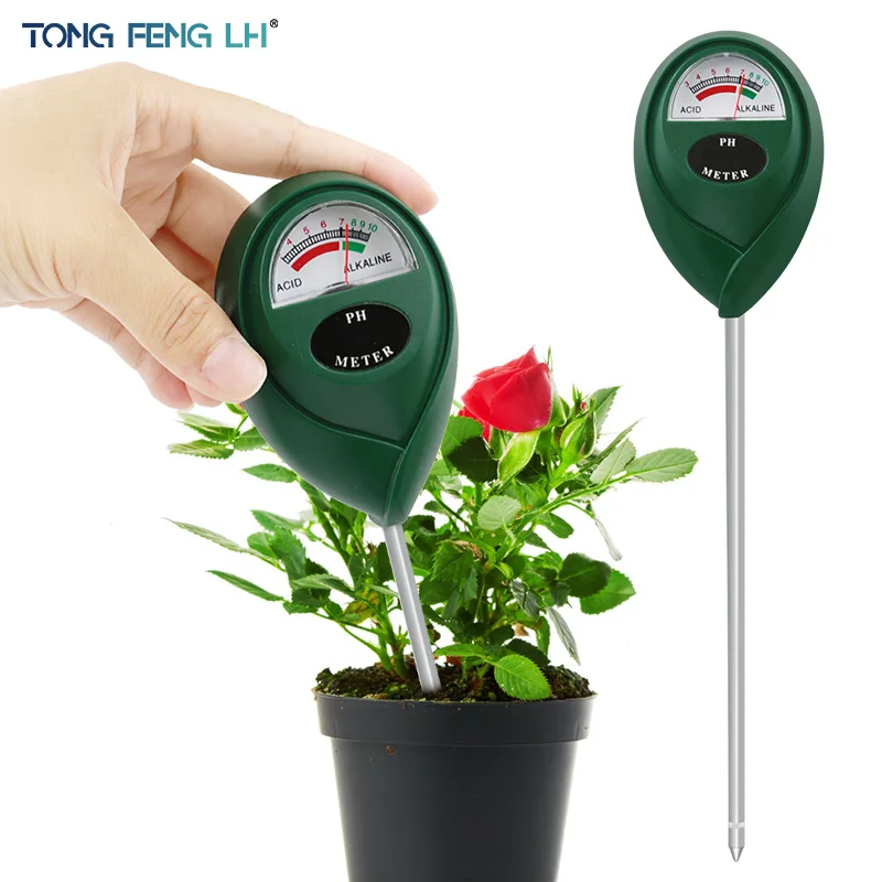 המבחן לזרע שורש – מודל Soil PH Sensor Meter Detector Metal Probe Gardening Plant Flower Analyzer Test Instrument Tool