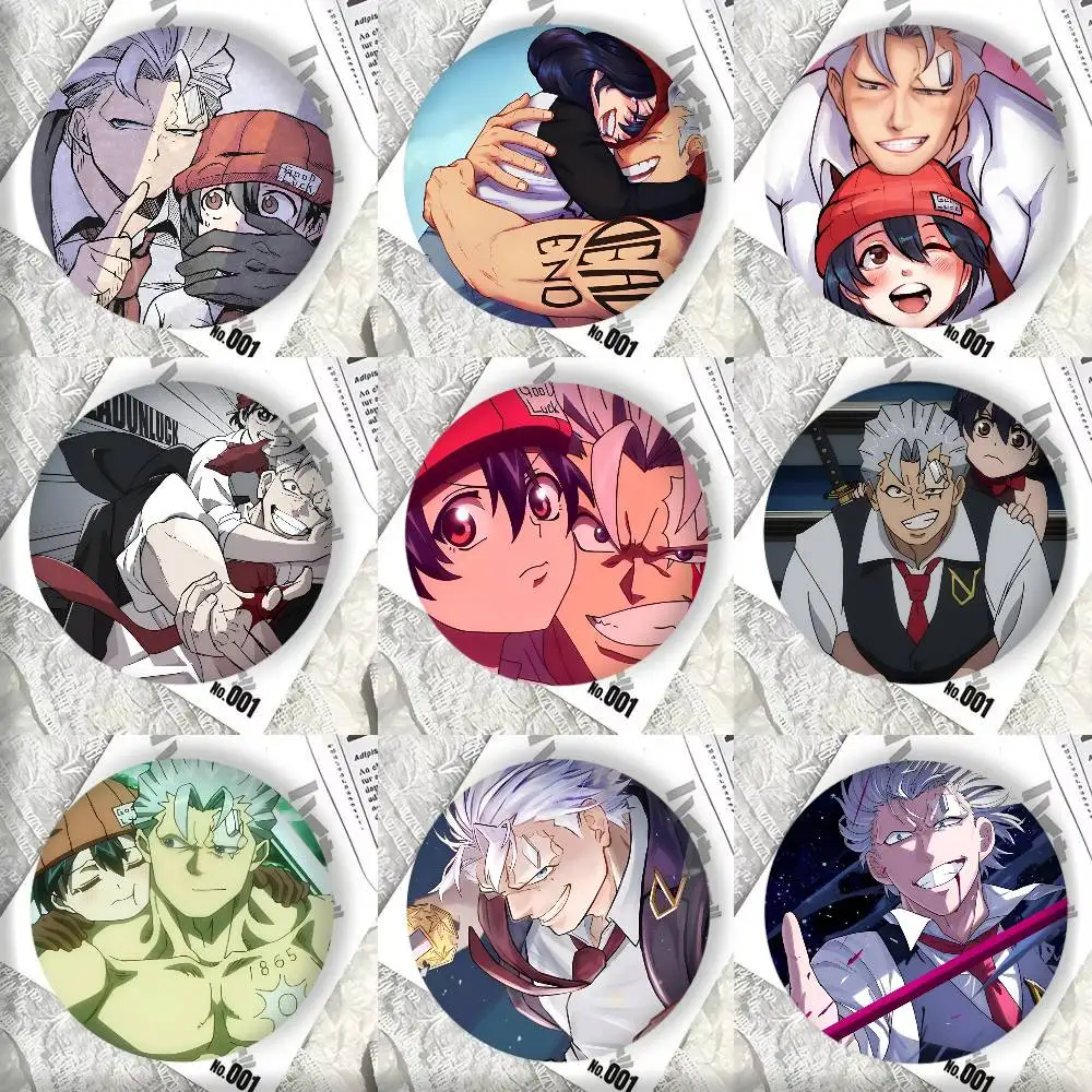 Anime Undead Unluck Manga Badge Tinplate DIY Backpack Clothing Accessories Jewelry Pins