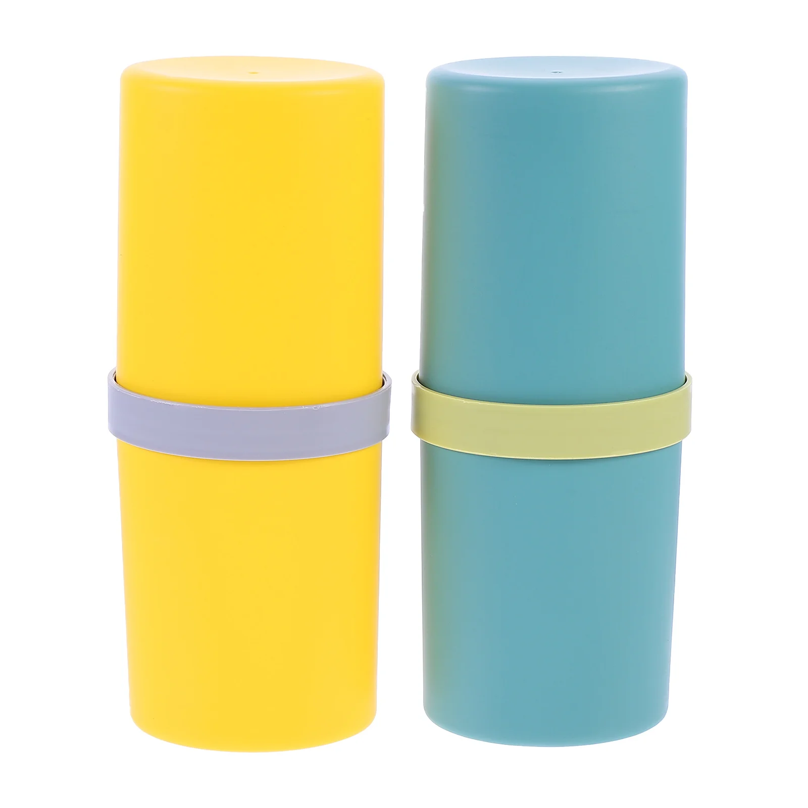 

2Pcs Toothbrush Cup Storage Box Container Plastic Holder PP Cases Travel Sealed Design Toothpaste School Supplies Camping