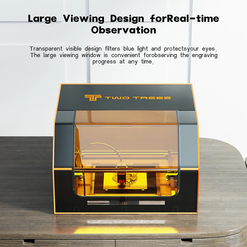 Imagem -04 - Twotrees-gravador a Laser com Exaustor e Tubulação se Encaixe para Tts Fireproof e Dustproof Capa Protetora 780x720x 460 mm