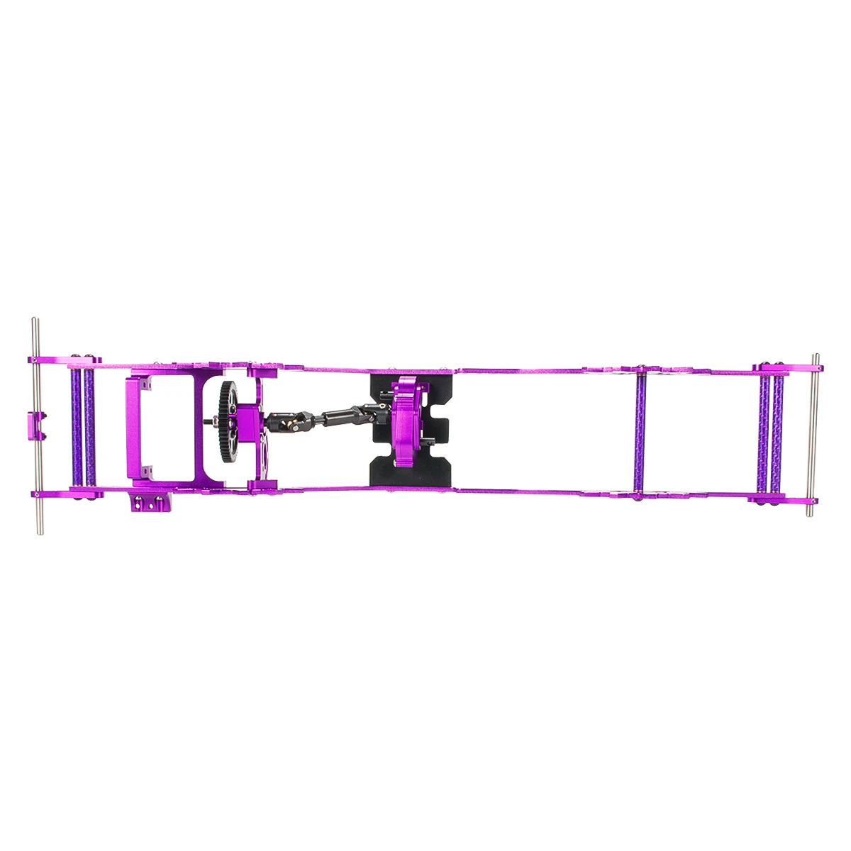 Cnc aluminium lcg chassis schienen setzen cms servo montage panhard halterungen für 1/10 rc crawler scx10 capra achs cheater rigs comp baut