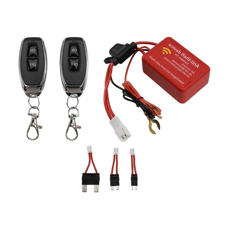 AU65-Smart Wireless Remote Control For Car Yacht Motorcycle Scooter 12V 24V Fuel Cut Off Anti-Theft Immobilizer Device