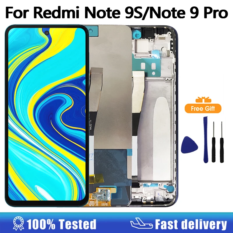 6,67 "Display Für Xiaomi Redmi Hinweis 9 Pro LCD Display Touchscreen Digitizer Für Redmi Hinweis 9S Display ersatz Teile