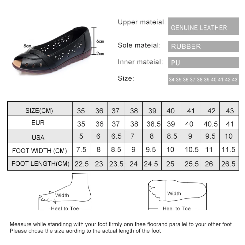 Women Sandals Flat 2024 New Summer Genuine Leather Mother Sandals Non-slip Fish Mouth Large Size 41 42 43 Casual Sandals Women