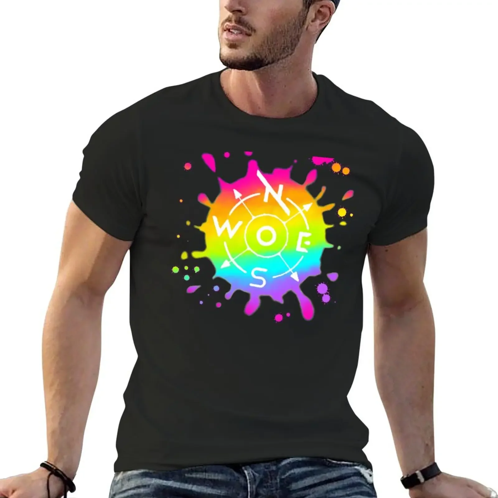 ONEWE Logo - Rainbow T-Shirt heavyweights tees tee shirts for men