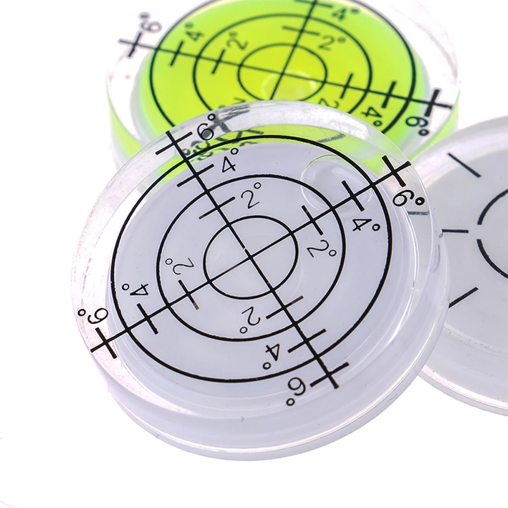 32mm Spirit-Bubble Level Surface Degree Marking Level Round Measuring Meter Acrylic For Construction Manual Tools Parts