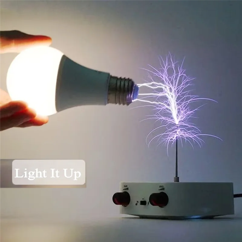 APPLIA-Bluetooth For Tesla Music Coil Touchable Artificial Lightning Spark Gap Bluetooth Arc Generator Experiment Model US Plug
