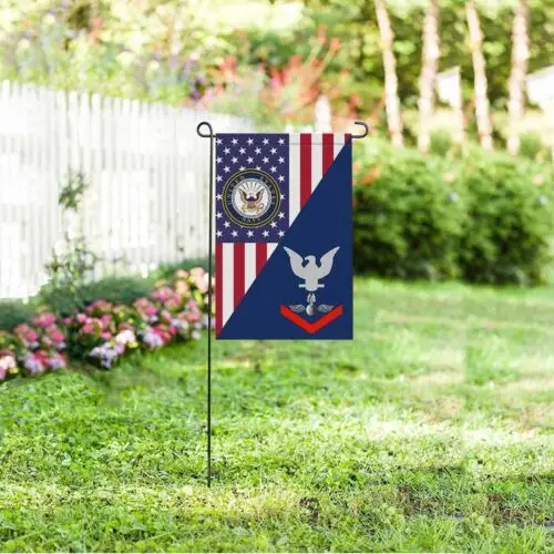 Navy Aviation Ordnanceman Navy AO E-4 Garden Flag Military Double-sided Flag