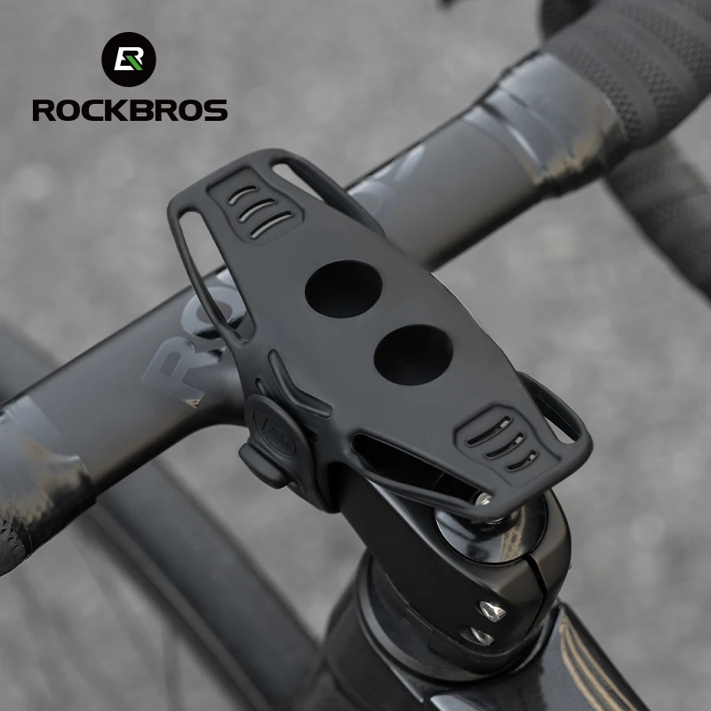 ROCKBROS Mobile Phone Holder Silicone Quick Release Navigation Bracket Road Bike Bicycle Driving Mobile Phone Holder