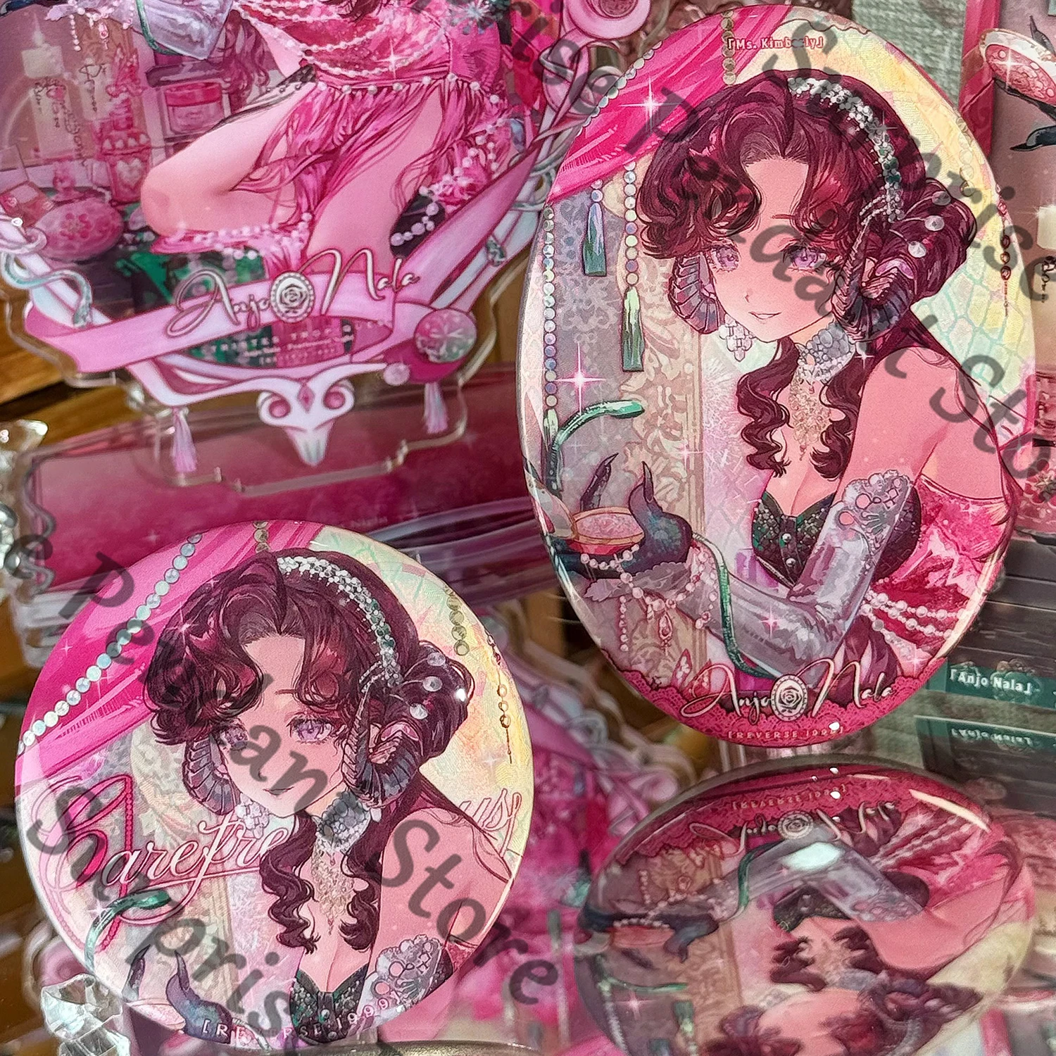 عكس: لعبة ambitus Angel Marianne de Tenebrun شارة لافتة واقفة لعام 1999، زخرفة سطح المكتب ذات مستوى عالٍ