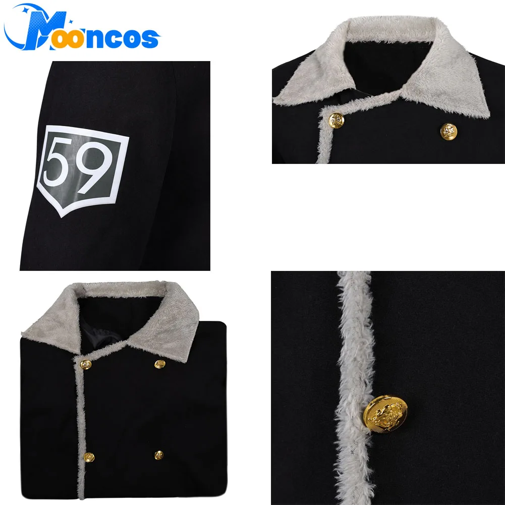 

Sanji Coat Cosplay Costume Men Fantasia Black Jackets Movie Navigation Disfraz Outfit Clothes for Adults Halloween Carnival Suit