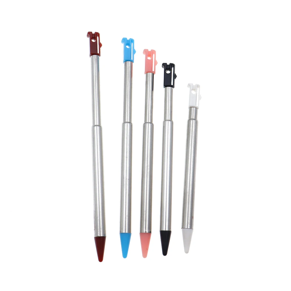 2PCS Adjustable stylus for 3DS NDSi NDSL expandable metal extendable stylus and handwriting pen